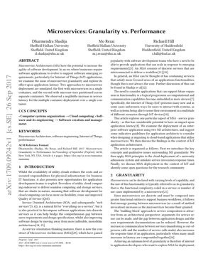 PDF Document Cover - Microservices: Granularity vs. Performance - Analysis of Architectural Trade-offs